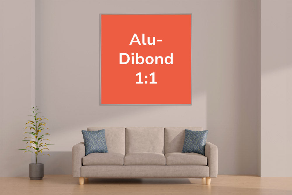 Dein Bild auf Alu-Dibond quadratisch