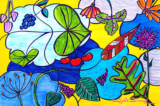 Sylvia Simanek - Blüten Früchte Wolken