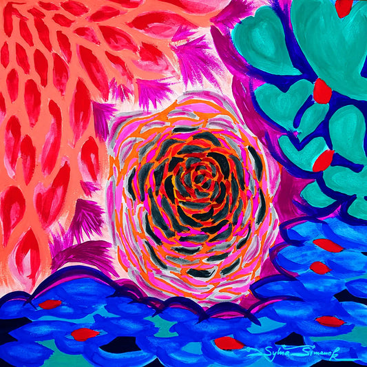 Sylvia Simanek - Rose im Wasser