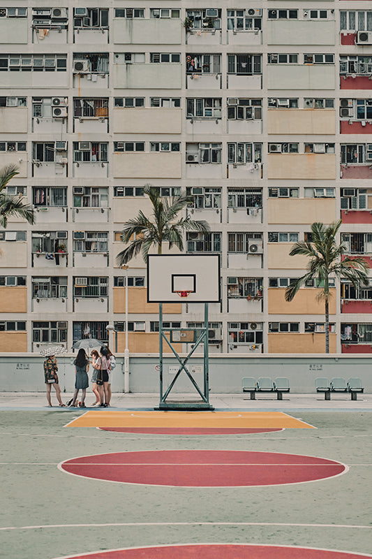 Sead Dedic - Bunter Basketballplatz in Hong Kong City