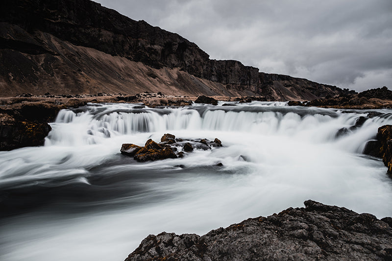 Sead Dedic - Fluss und Wasserfall Fossalar in Island